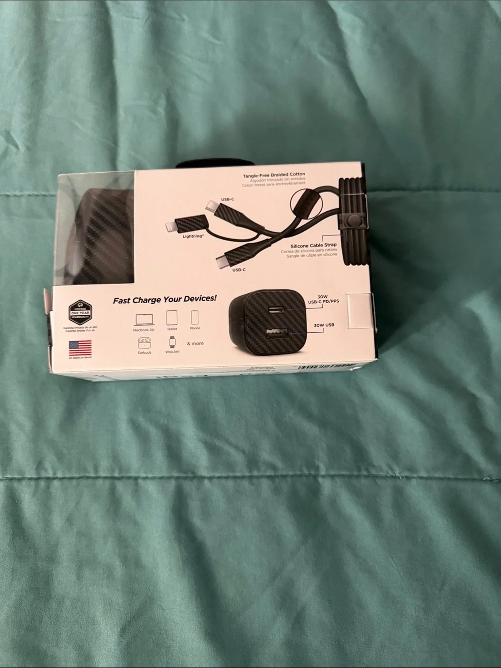 Anker Black 30W PD Dual Output Charger Kit with Travel Pouch